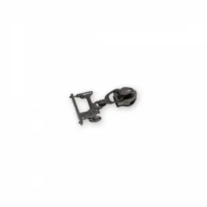 Four 5 Sewing Machine Zipper Pulls Gunmetal # STS268B