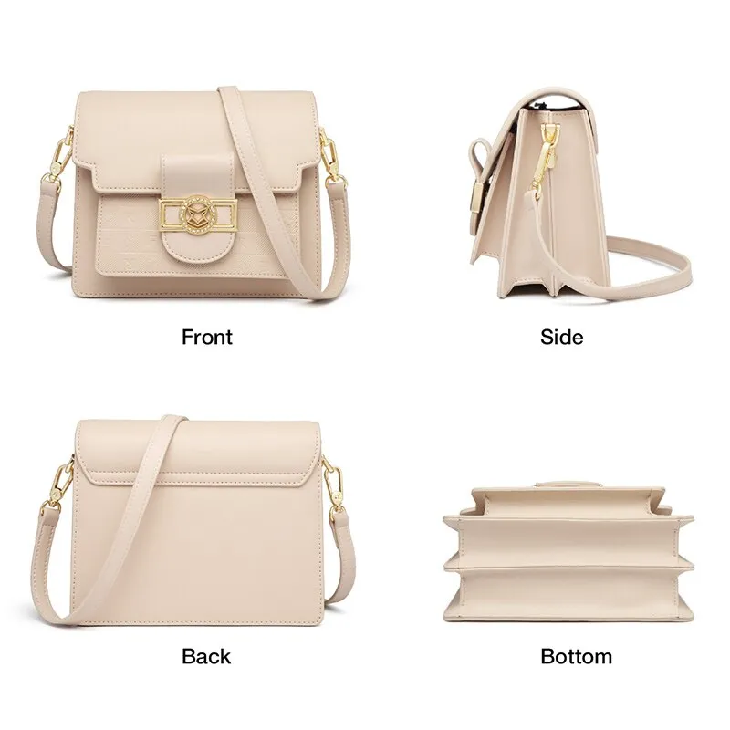 FOXER 2021 Summer Ladies Shoulder Bag Women's Crossbody Bag England Style Casual Messenger Bag for Female Girl's Purse Handbag