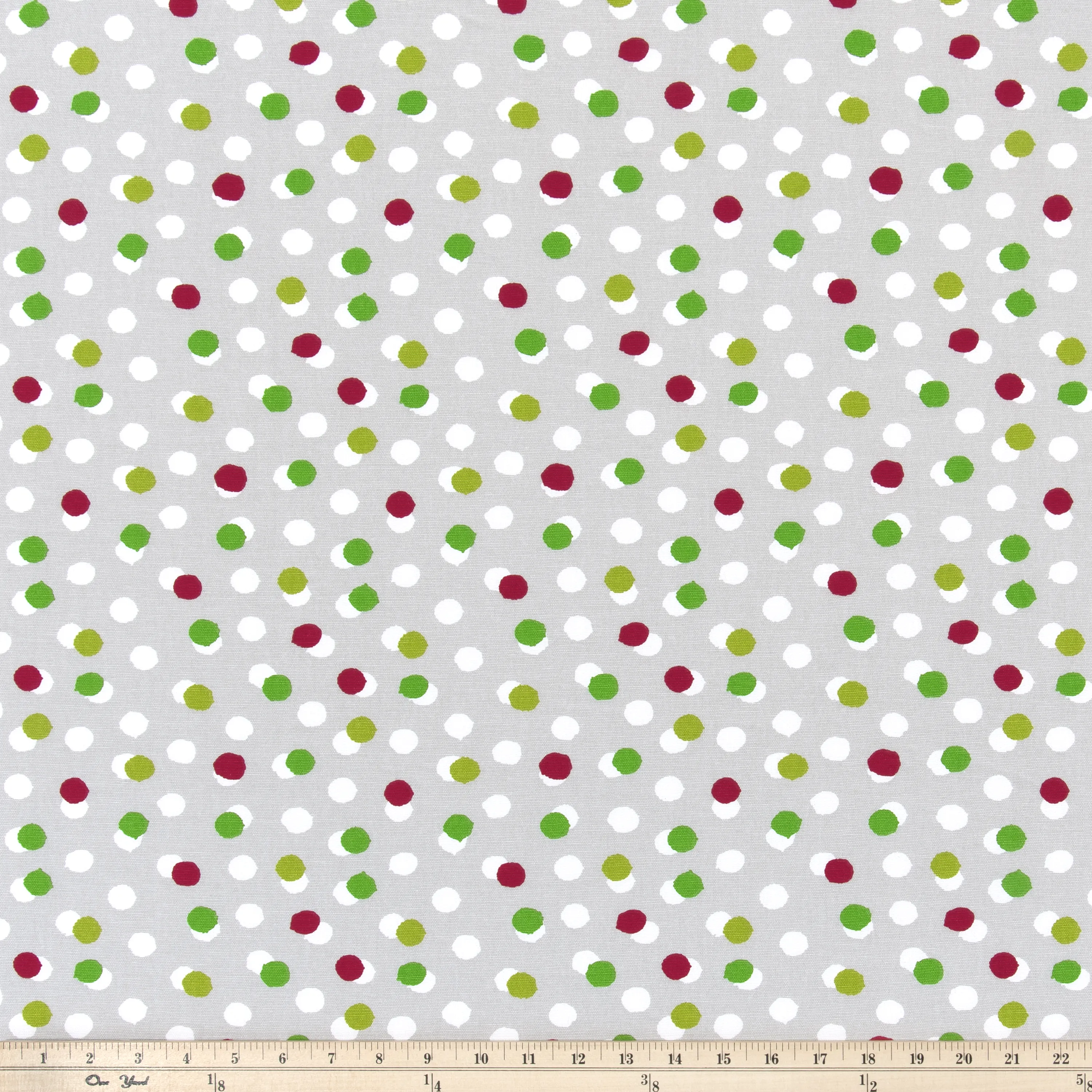 Free Dots Chartreuse Lipstick Fabric By Premier Prints