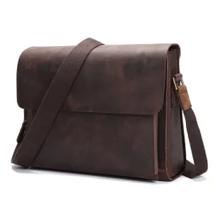 Genuine Leather Gents Messenger Bag