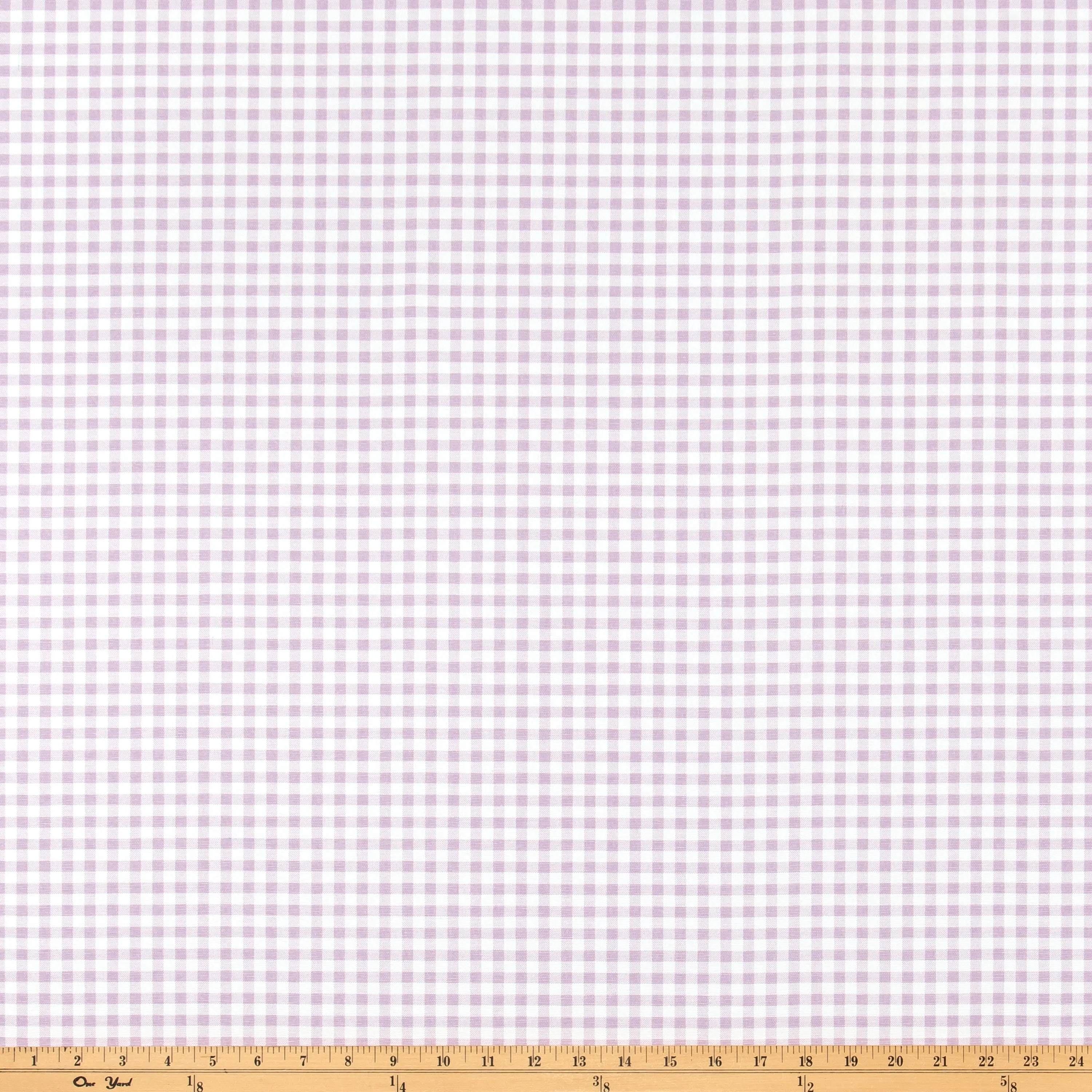 Gingham Orchid 7oz Cotton Fabric By Premier Prints