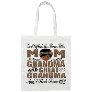God gifted me three names.... Tote Bag