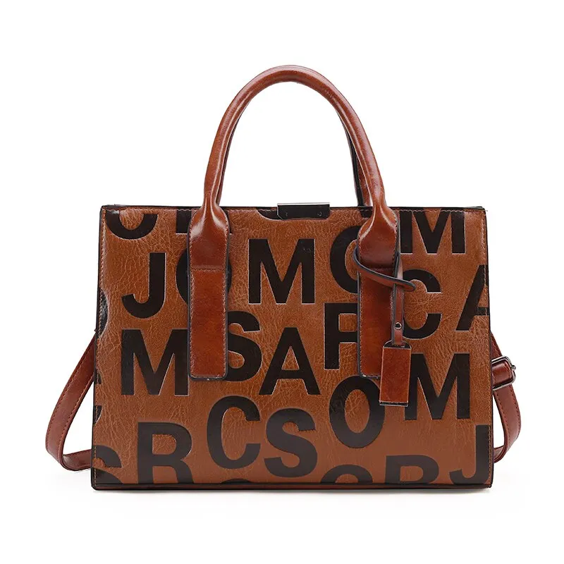 High Quality Large Capacity Women Pu Leather Handbags Tote Bags Fashion Ladies Shoulder Messenger Bags Casual Crossbody Bag New