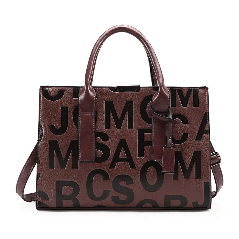 High Quality Large Capacity Women Pu Leather Handbags Tote Bags Fashion Ladies Shoulder Messenger Bags Casual Crossbody Bag New
