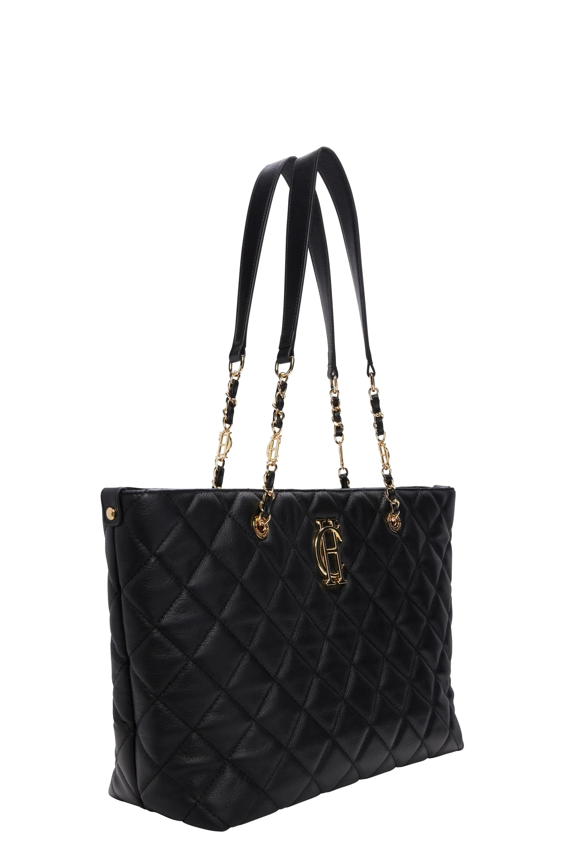 Holland Cooper Soho Quilted Tote Bag in Black