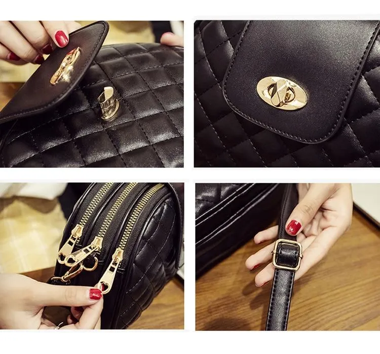 Hot Fashion Crossbody Bags Women Shoulder Bag Handbag PU Leather Messenger Tote Purse Pocket