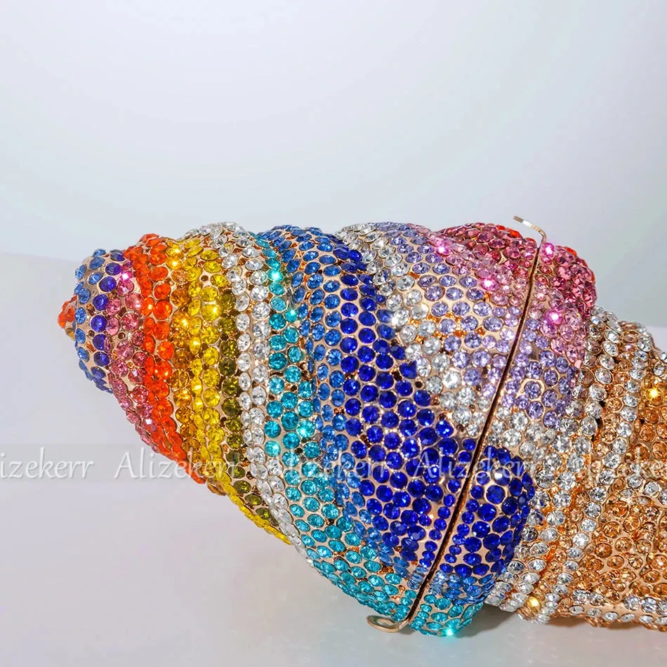 Ice Cream Cone Diamond Clutch