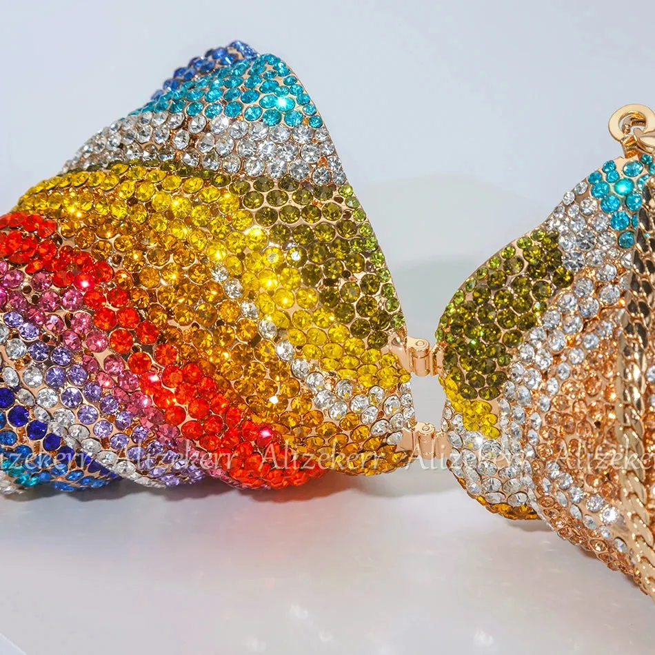 Ice Cream Cone Diamond Clutch