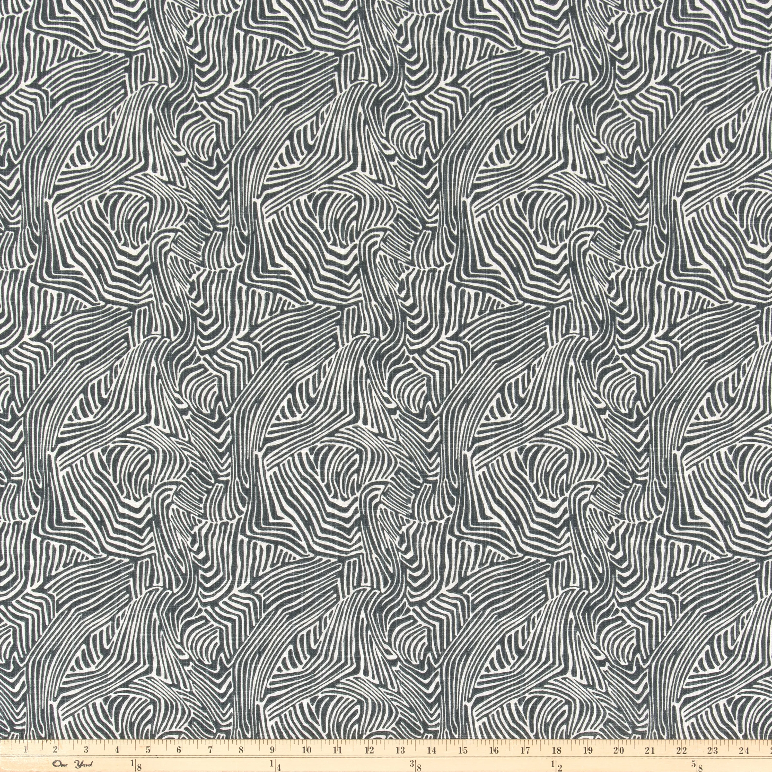 Icke Graphite Slub Canvas Fabric By Premier Prints