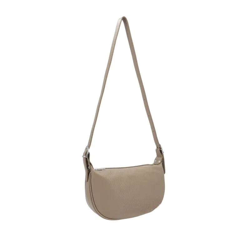 Italian Designer Leather Round Shoulder Bag Navy