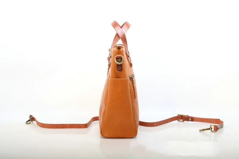 Italy Leather Work Tote Bag