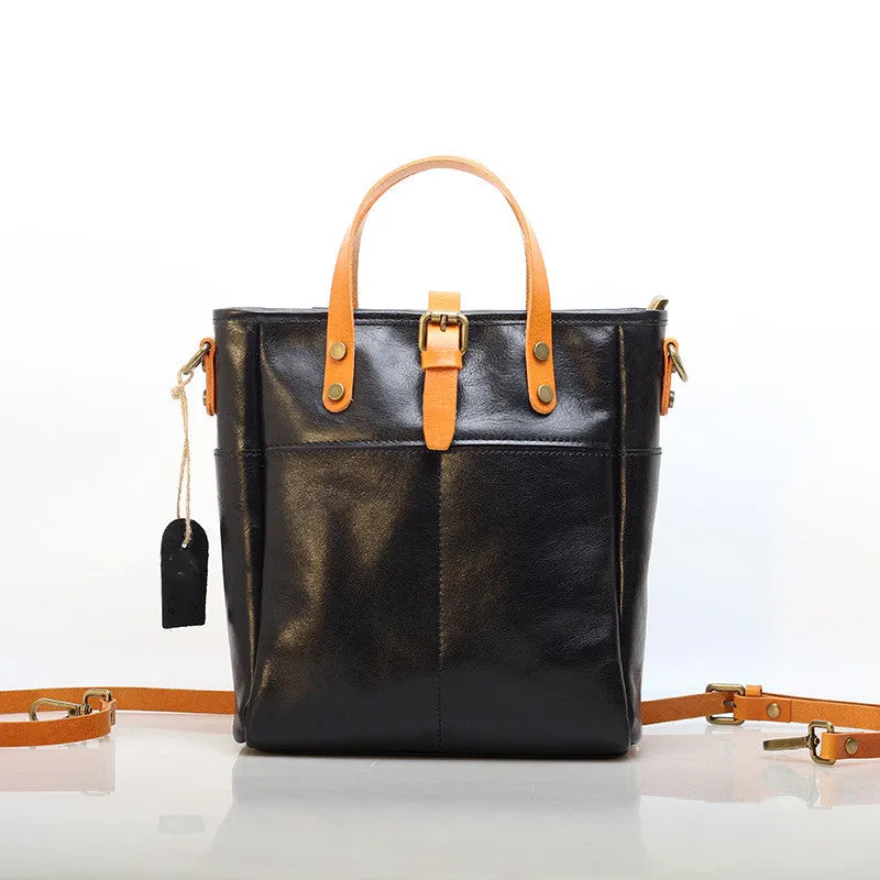 Italy Leather Work Tote Bag