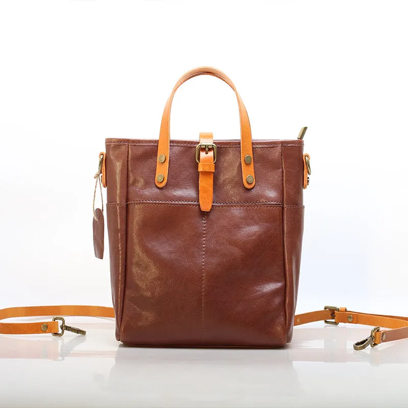 Italy Leather Work Tote Bag