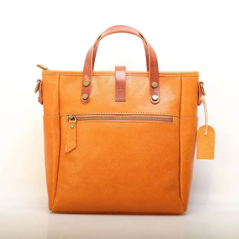 Italy Leather Work Tote Bag