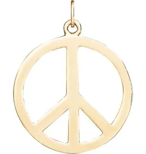 Large Peace Sign Cutout Charm