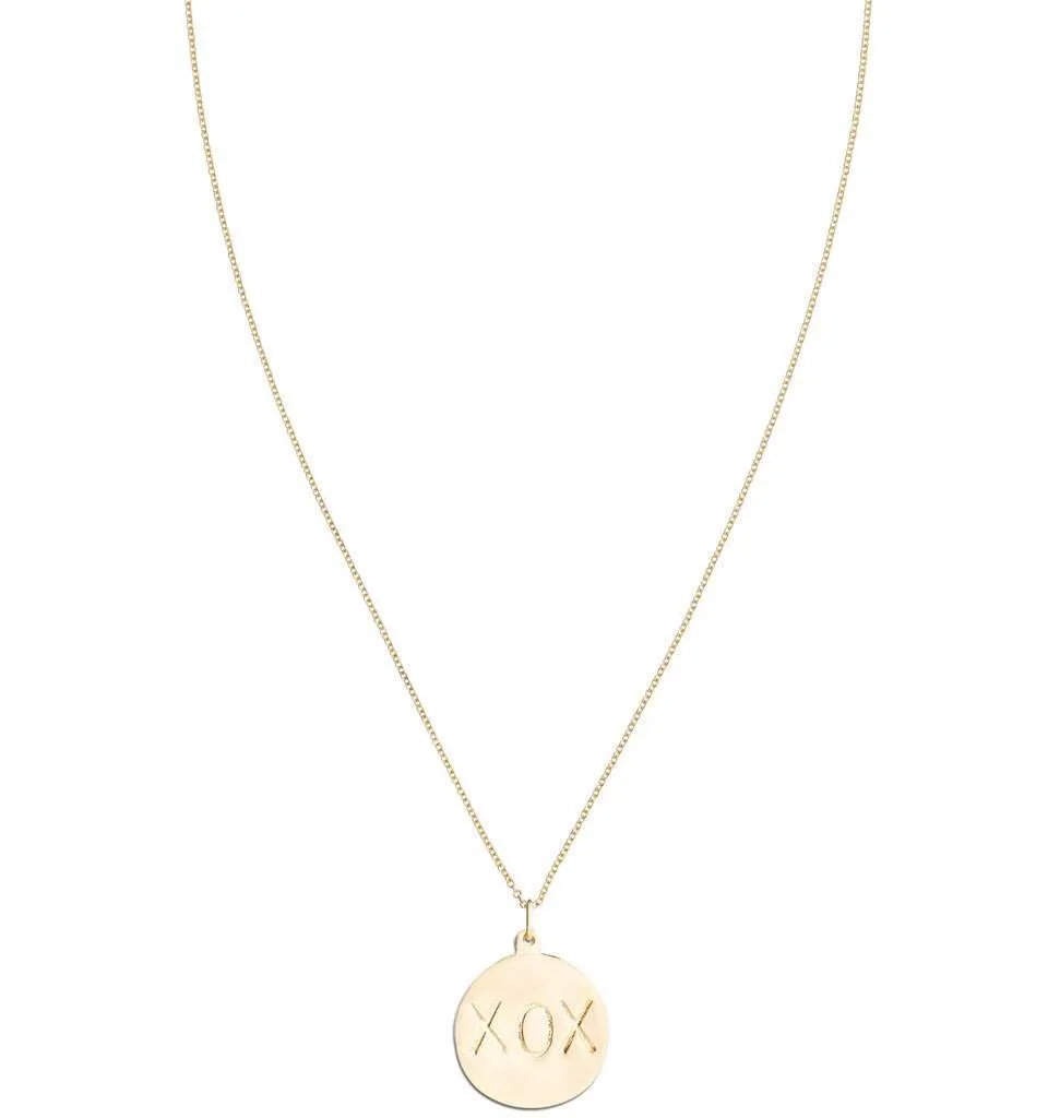 Large XOX Disk Charm