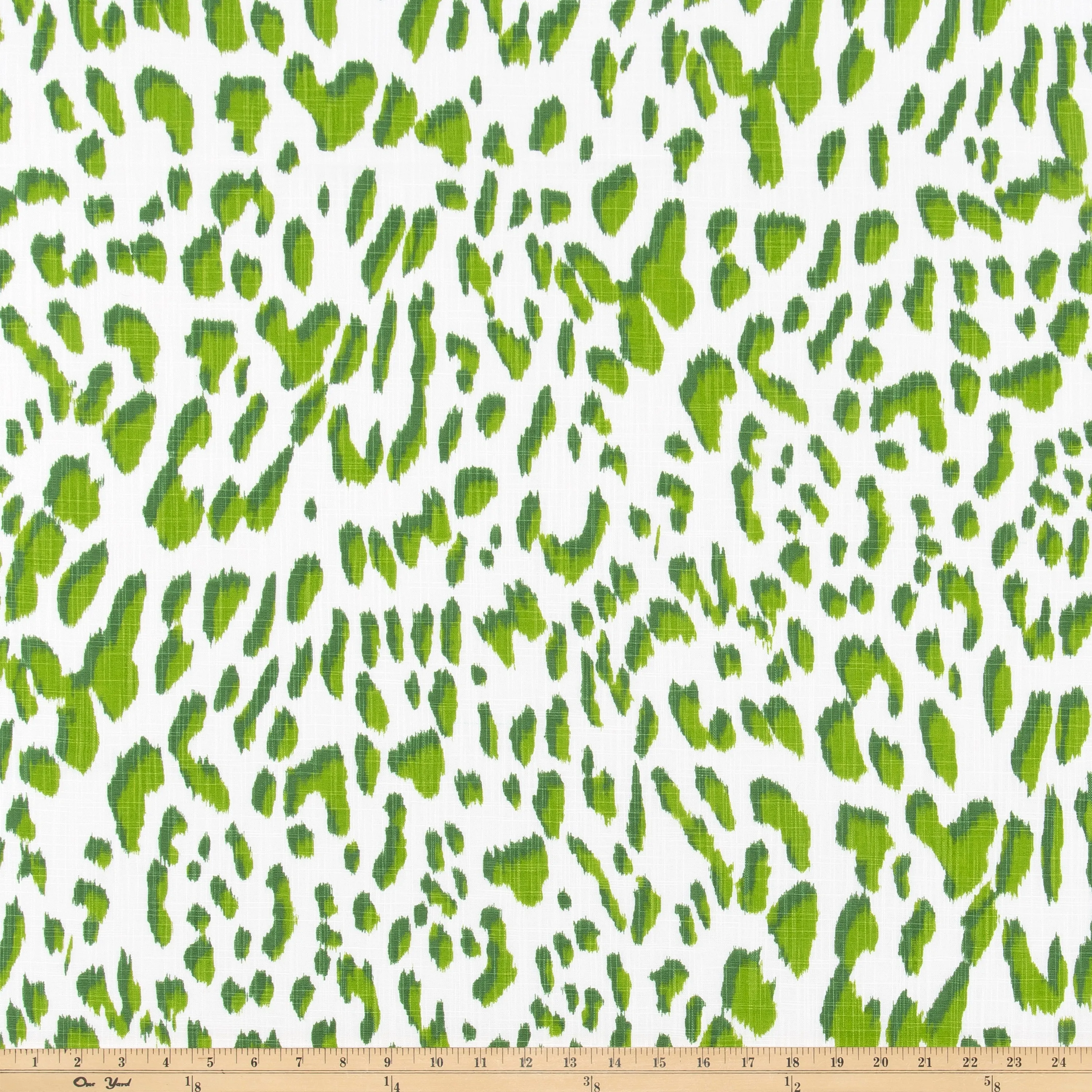 Lawson Pine / Chartreuse Slub Canvas Fabric By Premier Prints
