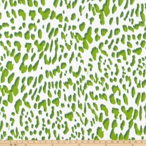 Lawson Pine / Chartreuse Slub Canvas Fabric By Premier Prints