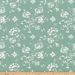 Lenore Spruce Slub Fabric By Premier Prints