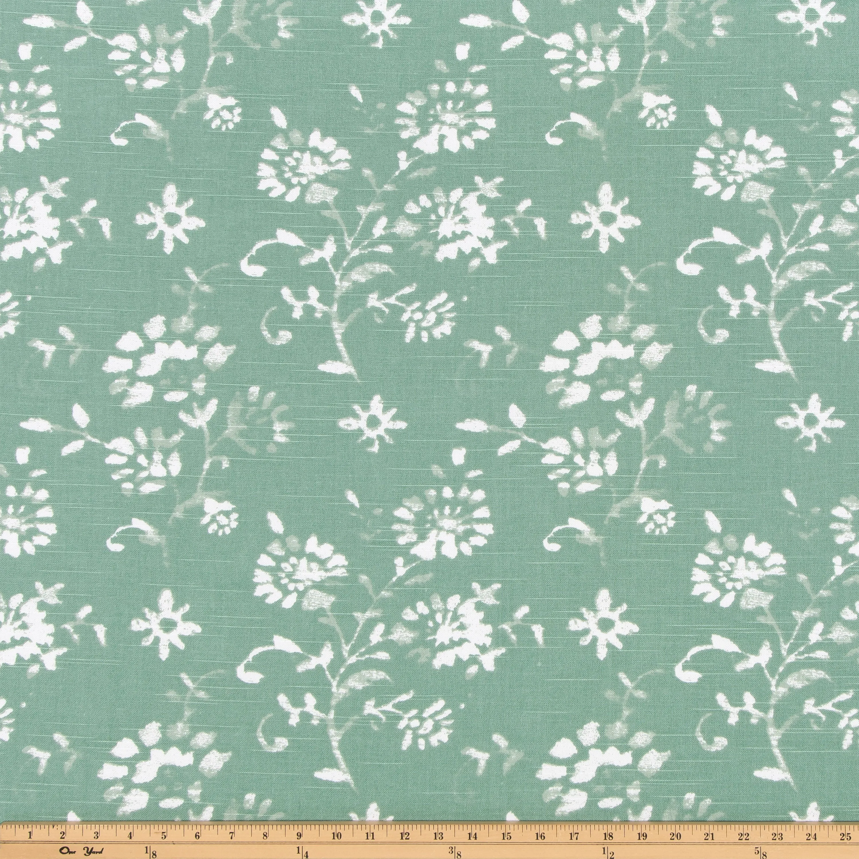 Lenore Spruce Slub Fabric By Premier Prints