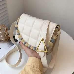 Luxury Beaded Design Pu Leather Mini Shoulder Crossbody Bags for Women Female 2021 Fashion New Brand Handbags Bags
