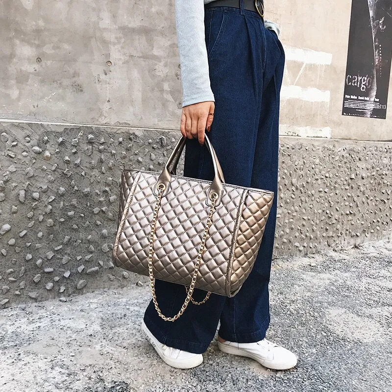 Luxury Handbags ,Large Shoulder Bag Women Leather Pu