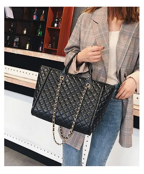Luxury Handbags ,Large Shoulder Bag Women Leather Pu