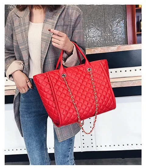 Luxury Handbags ,Large Shoulder Bag Women Leather Pu