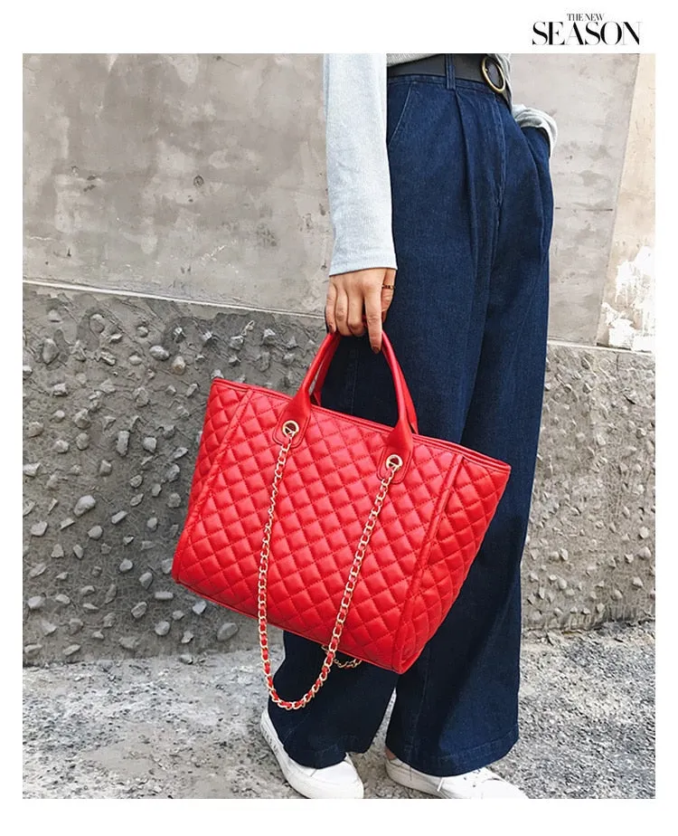 Luxury Handbags ,Large Shoulder Bag Women Leather Pu
