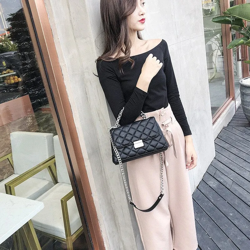 Luxury handbags women Messenger bags designer Female Totes small bolsas Ladies crossbody chain bag Diamond lattice Shoulder Bag