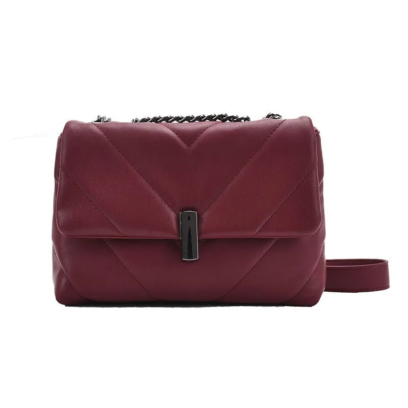 Luxury Women Small Pu Leather Shoulder Bag High Quality Ladies Chain Crossbody Bags for Women Fashion Designer Female Handbags