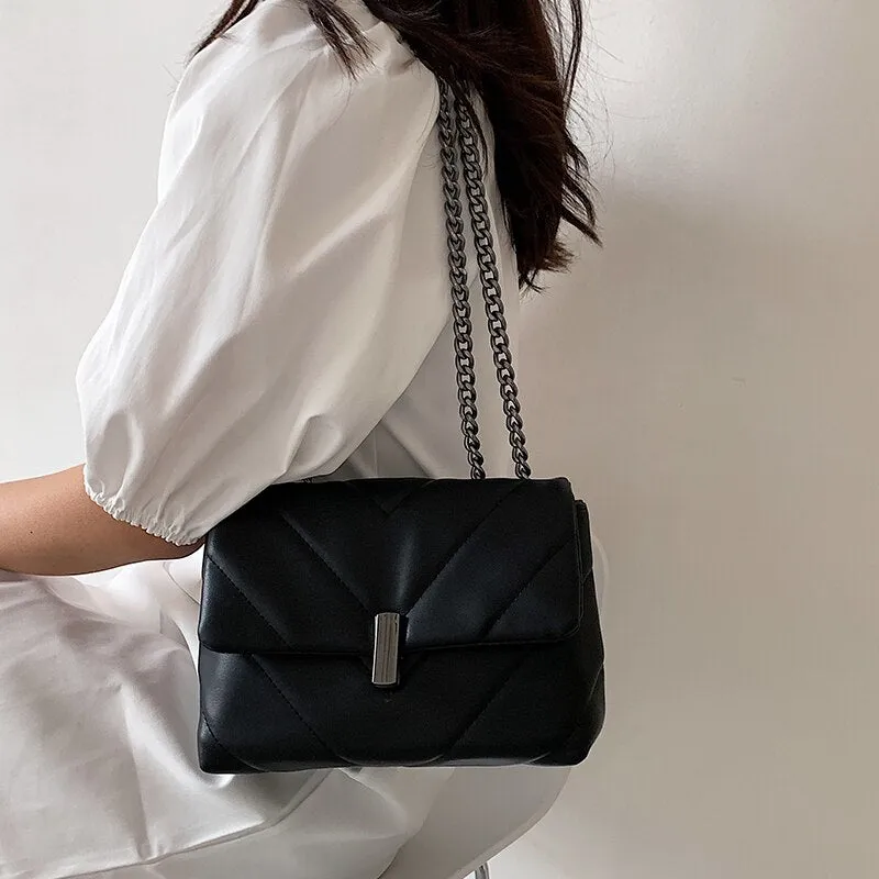 Luxury Women Small Pu Leather Shoulder Bag High Quality Ladies Chain Crossbody Bags for Women Fashion Designer Female Handbags