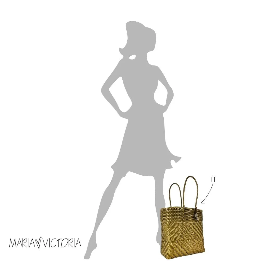 Maria Victoria | Seaside Tote | Upcycled, Handwoven, Multicolor