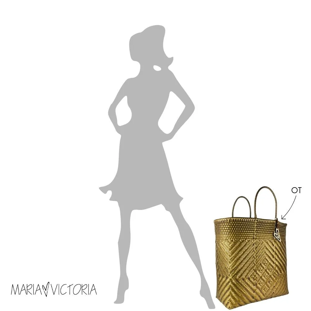 Maria Victoria | Seaside Tote | Upcycled, Handwoven, Multicolor