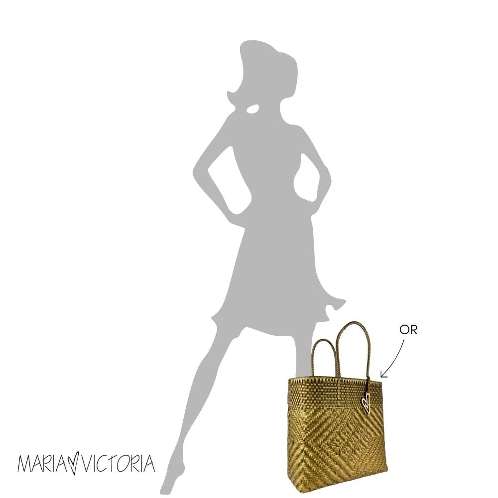 Maria Victoria | Seaside Tote | Upcycled, Handwoven, Multicolor