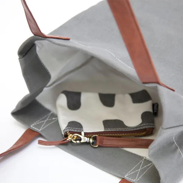 Market Tote - Waxed Ash
