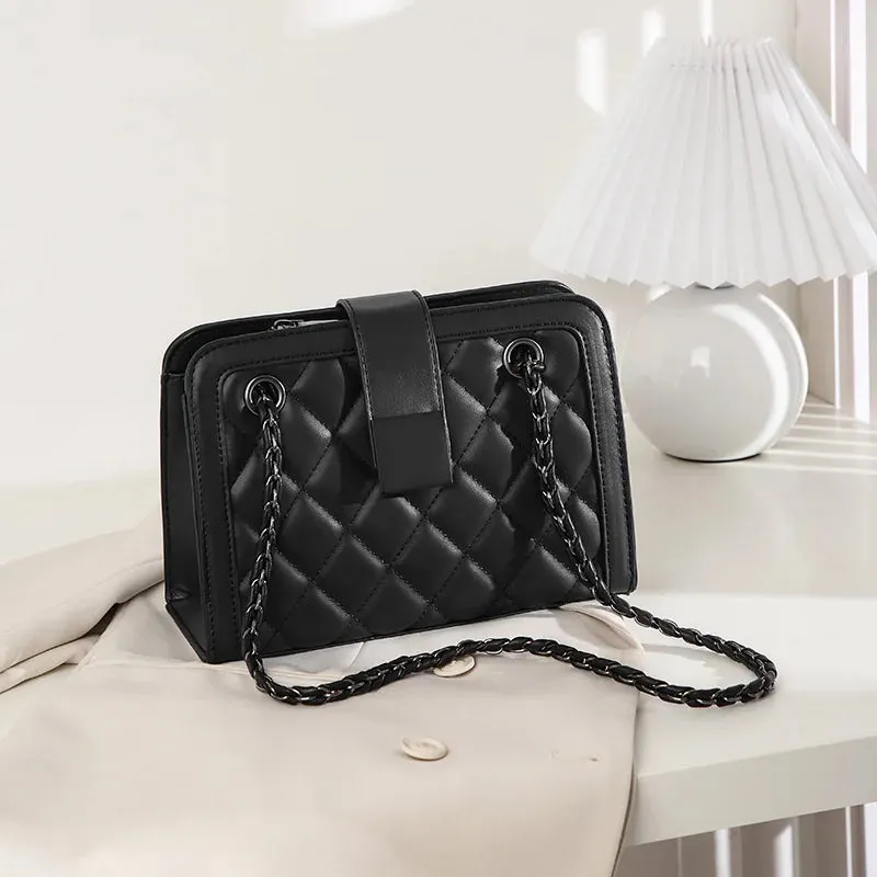 MAYTRENDS  -  Designer Luxury Brand Women Aesthetic Bags High Quality PU Leather Square Shoulder Bag Fashion Simple Female Handbags