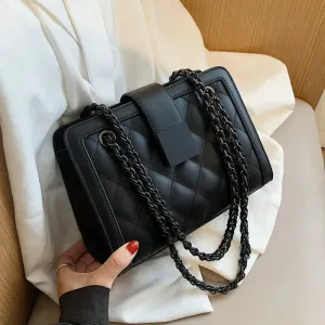 MAYTRENDS  -  Designer Luxury Brand Women Aesthetic Bags High Quality PU Leather Square Shoulder Bag Fashion Simple Female Handbags