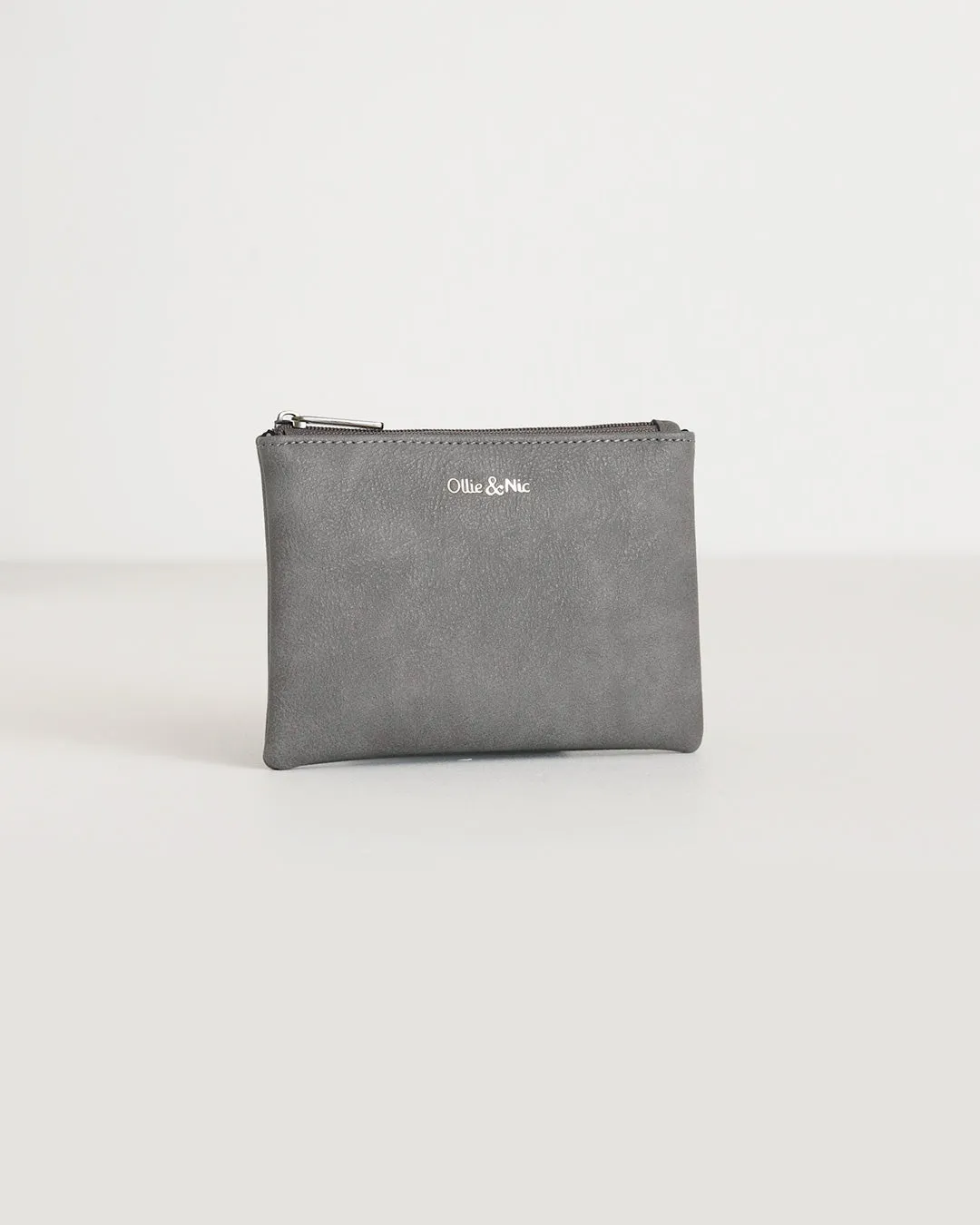 Minnie Zip Purse - Grey