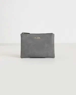 Minnie Zip Purse - Grey