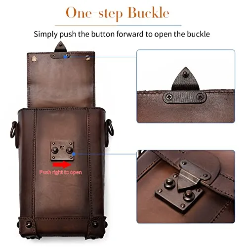 Montana West Mini Crossbody Bag for Women Genuine Leather Vintage Shoulder Bag Cell Phone Purse AR-MWG01-9062CF