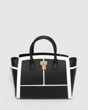 Multi Colour Elora Lock Tote Bag