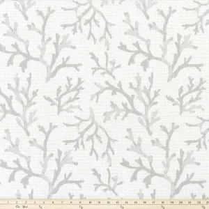 Naples French Grey Slub Canvas Fabric By Premier Prints