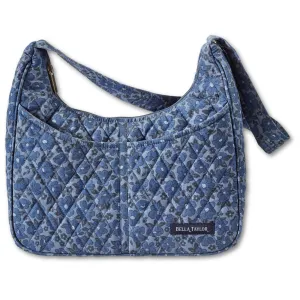 Navy Floral Blakely Shoulder Bag