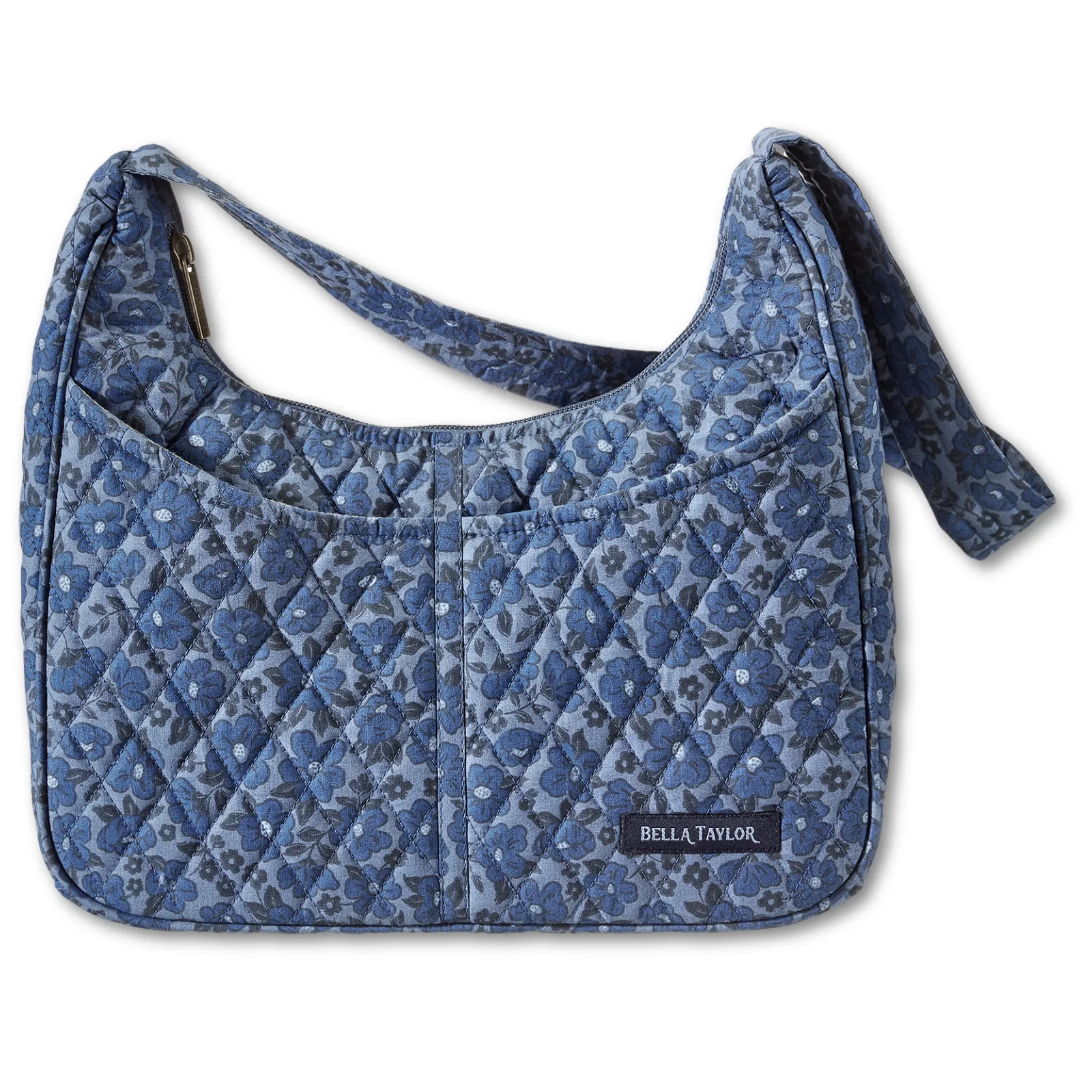 Navy Floral Blakely Shoulder Bag