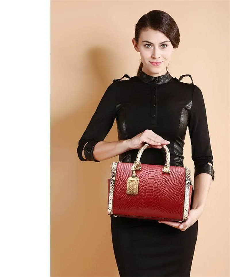 Nesitu Women Handbag Real Leather