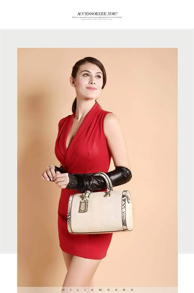 Nesitu Women Handbag Real Leather