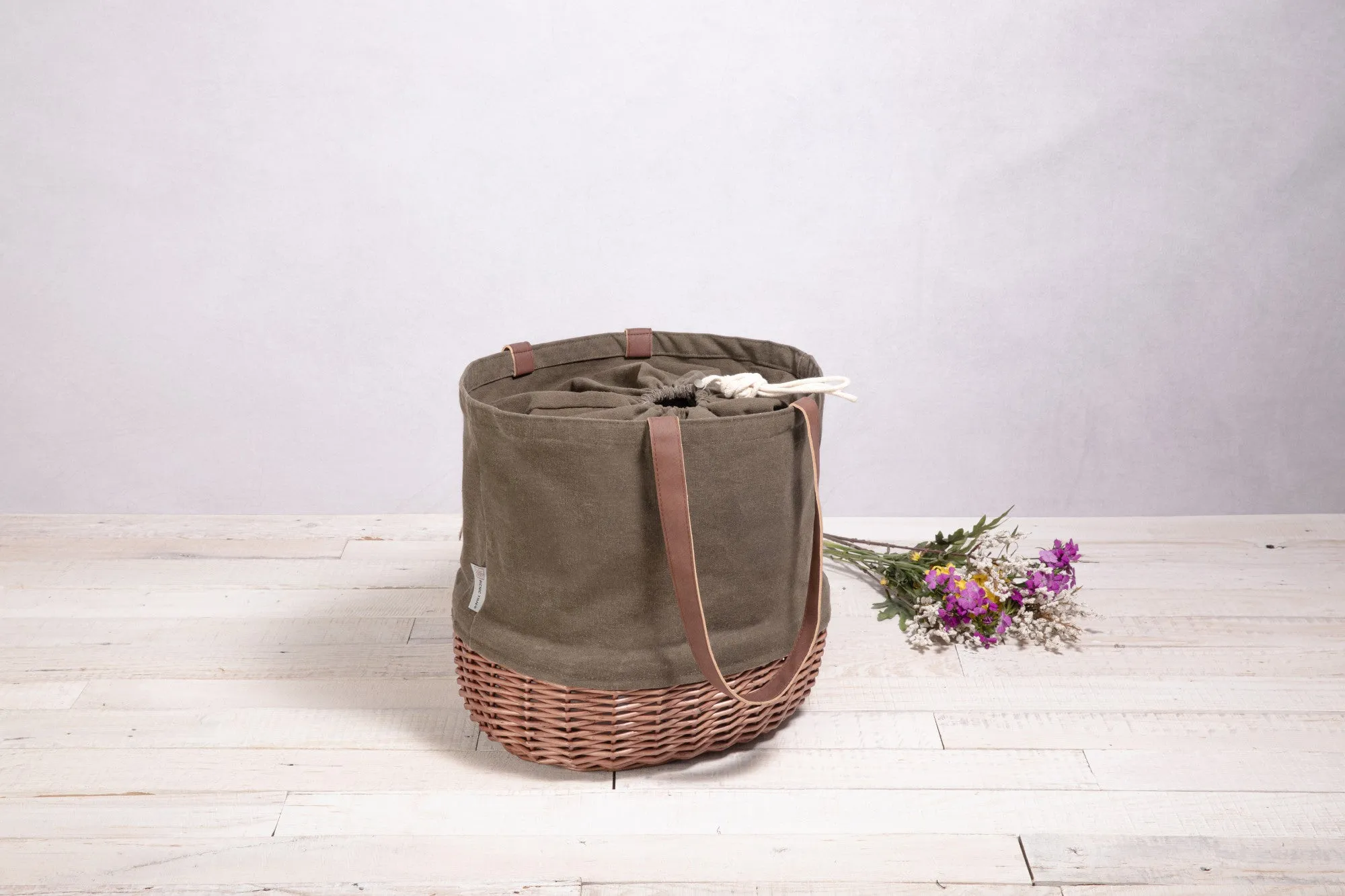 New York Mets - Coronado Canvas and Willow Basket Tote