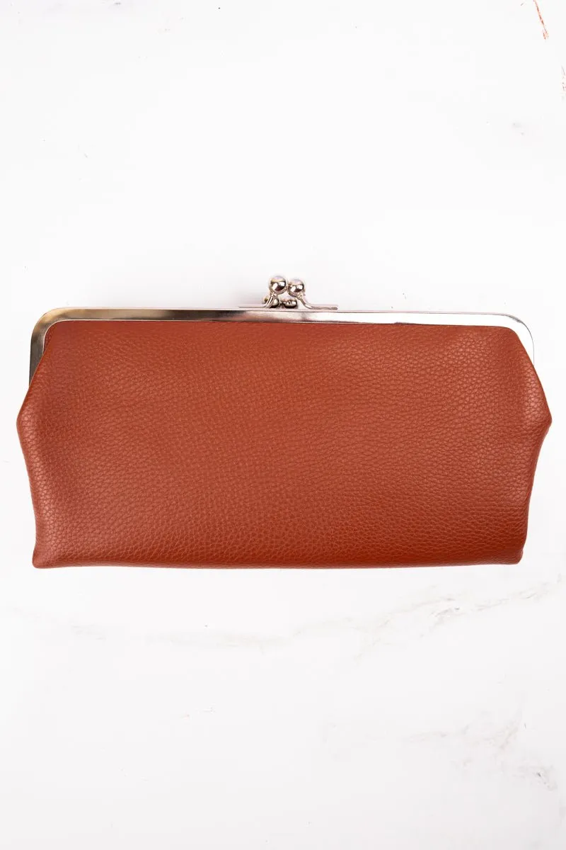 NGIL Twice as Nice Clutch Wallet in Brown