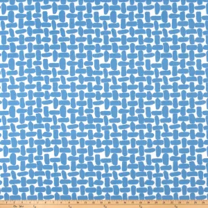 Outdoor Fabric - Farley Courtyard Blue Polyester By Premier Prints
